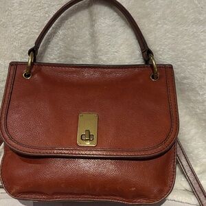 Fossil Brown Leather Shoulder Bag
